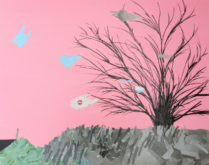 Strange Fruit on the road to the tip, Mixed Media