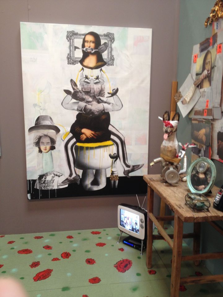 Detail by Ramin Haerizadeh, Rokni Haerizadeh and Hesam Rahmanian at Gallery Isabelle Van Den Eynde