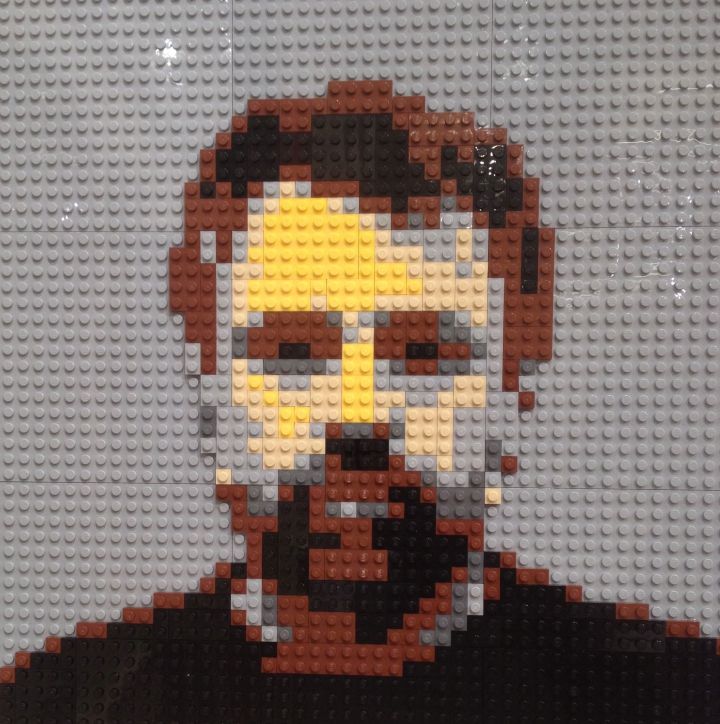 Self portrait, David Bullock, Lego, 2014