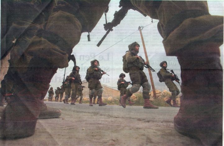 Israeli soldiers on the West Bank