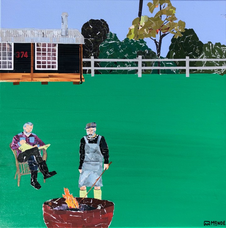 Courtcliffe Acres by Ray Monde showing Wayne Tunnicliffe and Jimmy Court at home