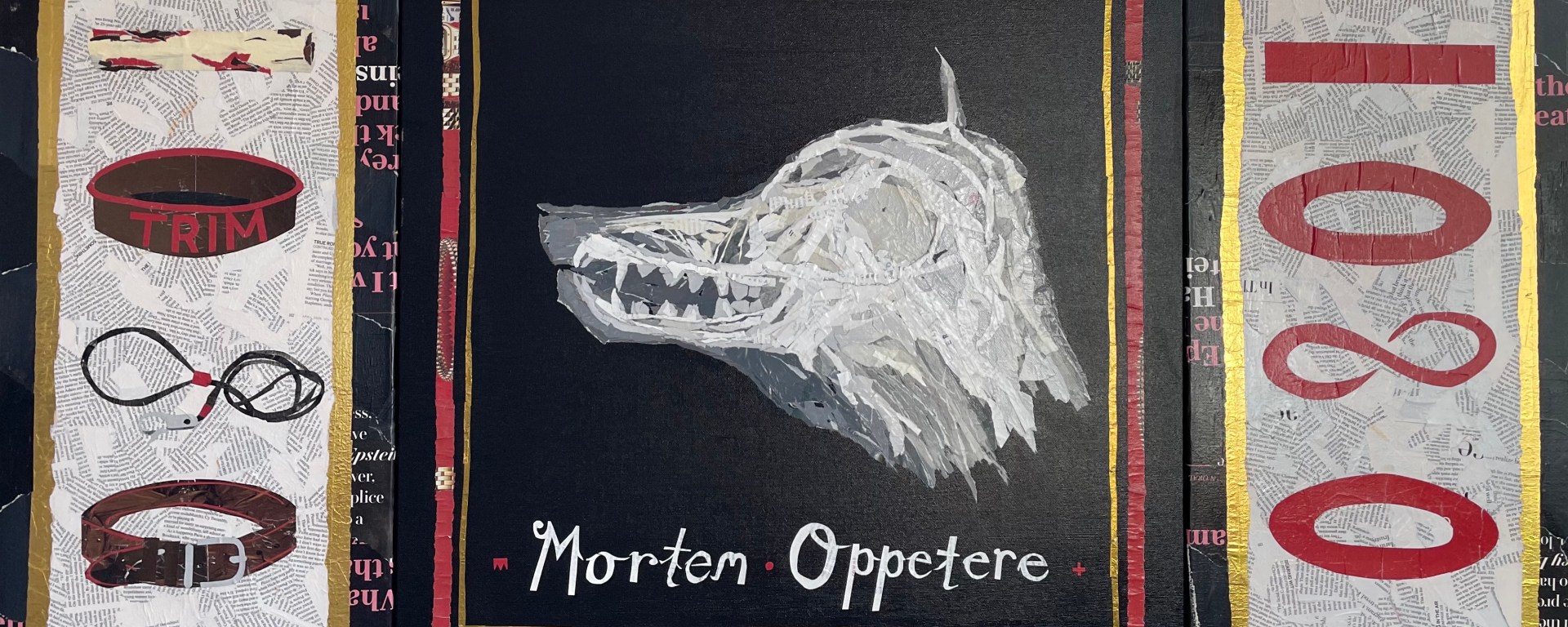 Shrine of dog skull, fox bait and dog bowl